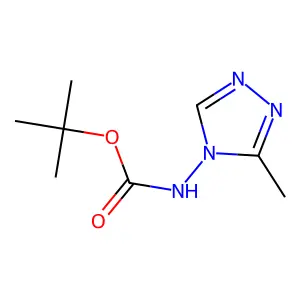 tert-Butyl (3-methyl-4H-1,2,4-triazol-4-yl)carbamate structure