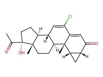 环丙孕酮 structure