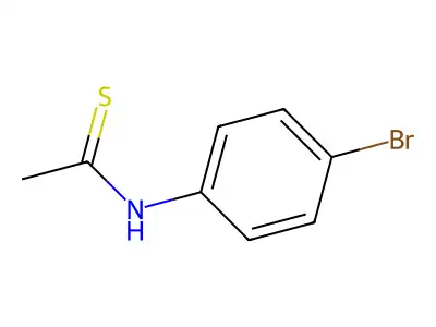 N-(4-bromophenyl)ethanethioamide structure
