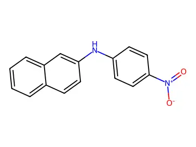 N-(4-nitrophenyl)naphthalen-2-amine structure