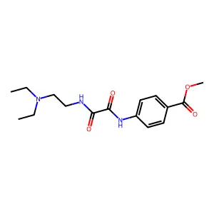 Methyl 4-(2-((2-(diethylamino)ethyl)amino)-2-oxoacetamido)benzoate structure