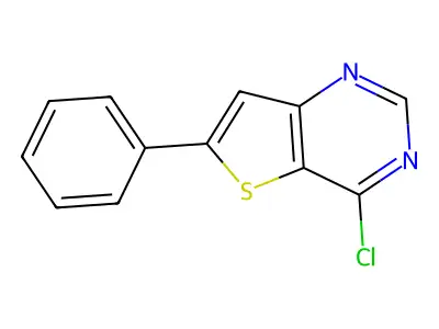 4-Chloro-6-phenylthieno[3,2-d]pyrimidine structure