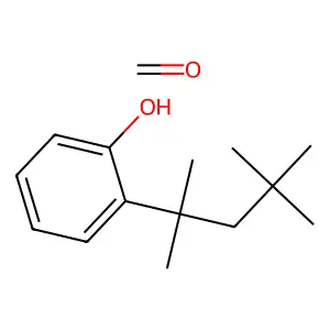 甲醛;2-(2,4,4-三甲基戊-2-基)苯酚 structure