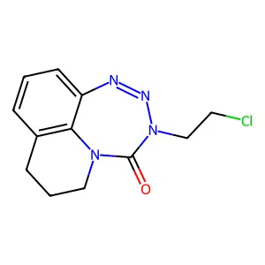 6H-Pyrido(1,2,3-ef)-1,2,3,5-benzotetrazepin-4(3H)-one,3-(2-chloroethyl)-7,8-dihydro- structure