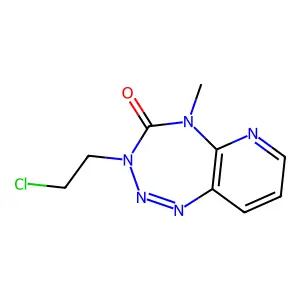 3-(2-chloroethyl)-5-methylpyrido[2,3-f][1,2,3,5]tetrazepin-4-one structure