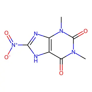 8-Nitrotheophylline structure