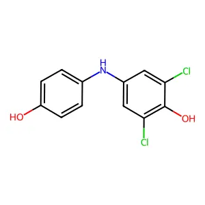 2,6-Bis(Chloranyl)-4-[(4-Hydroxyphenyl)amino]phenol structure