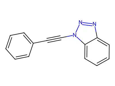 1-(Phenylethynyl)-1H-benzo[d][1,2,3]triazole structure