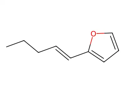 2-(1-Pentenyl)furan structure