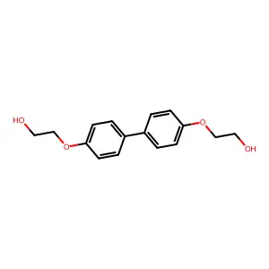 2,2'-((1,1'-Biphenyl)-4,4'-diylbis(oxy))bisethanol structure