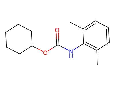 Cyclohexyl N-(2,6-xylyl)carbamate structure