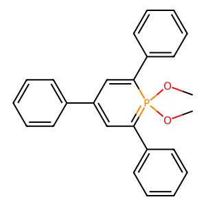 Phosphorin, 1,1-dihydro-1,1-dimethoxy-2,4,6-triphenyl- structure