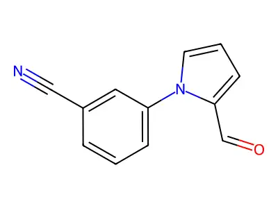 3-(2-formyl-1H-pyrrol-1-yl)benzonitrile structure