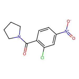 (2-Chloro-4-nitrophenyl)(pyrrolidin-1-yl)methanone structure