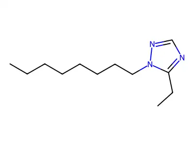 5-Ethyl-1-octyl-1H-1,2,4-triazole structure