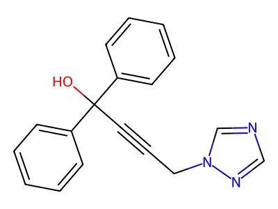 1,1-Diphenyl-4-(1H-1,2,4-triazol-1-yl)but-2-yn-1-ol structure