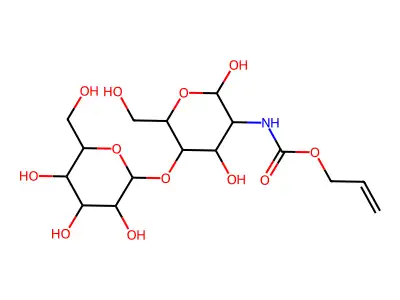 N-Allyloxycarbonyl-b-lactosamine structure