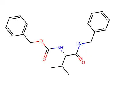 (S)-Benzyl (1-(benzylamino)-3-methyl-1-oxobutan-2-yl)carbamate structure