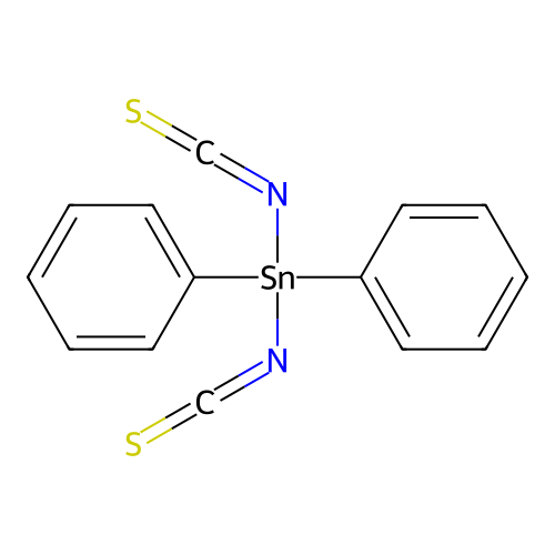 Stannane, diisothiocyanatodiphenyl- structure
