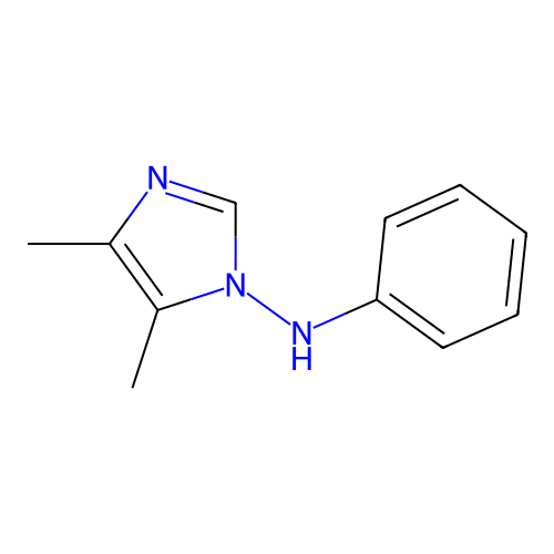 4,5-Dimethyl-N-phenyl-1H-imidazol-1-amine structure