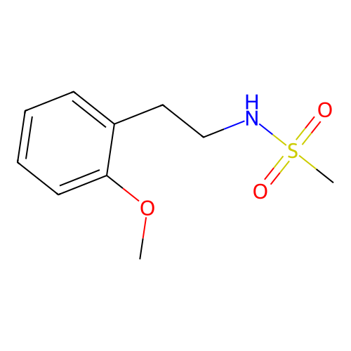 N-[2-(2-methoxyphenyl)ethyl]methanesulfonamide structure