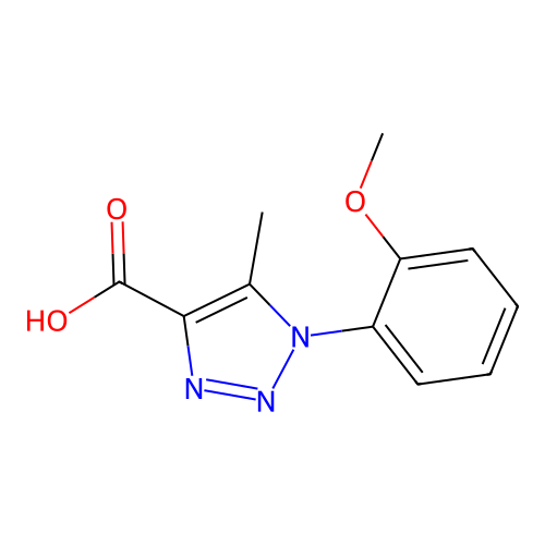 1-(2-Methoxyphenyl)-5-methyl-1H-1,2,3-triazole-4-carboxylic acid structure