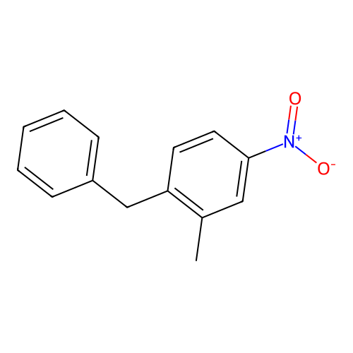 1-Benzyl-2-methyl-4-nitrobenzene structure
