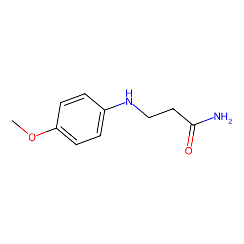 3-[(4-Methoxyphenyl)amino]propanamide structure