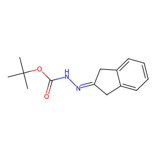 1-Boc-2-(1,3-dihydro-2H-inden-2-ylidene)hydrazine structure