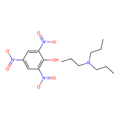 N,N-二丙基丙-1-胺;2,4,6-三硝基苯酚 structure