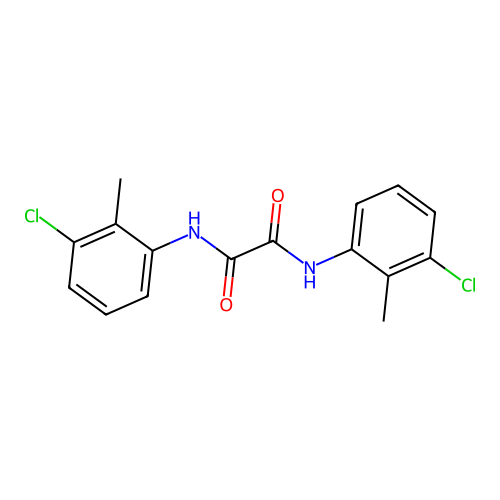 N,N'-bis(3-chloro-2-methylphenyl)ethanediamide structure
