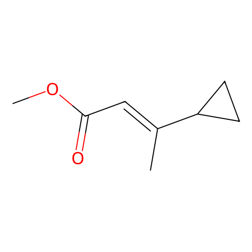 Methyl (2E)-3-cyclopropyl-2-butenoate structure