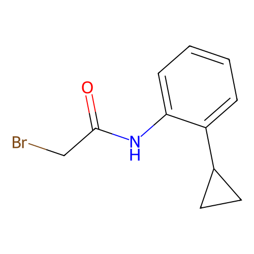 2-bromo-N-(2-cyclopropylphenyl)acetamide structure