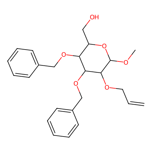 [6-Methoxy-3,4-bis(phenylmethoxy)-5-prop-2-enoxyoxan-2-yl]methanol structure