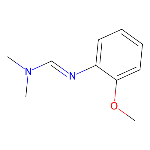 N1N1-dimethyl-N2-ortho-methoxy-phenylformamidine structure