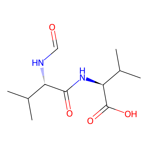 Formyl-L-valyl-L-valine structure