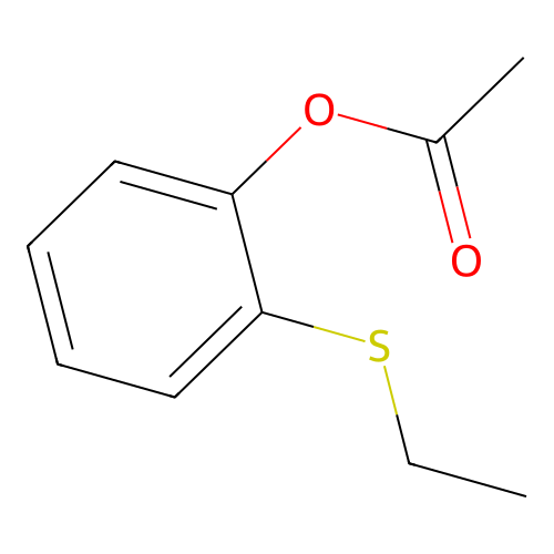Acetic acid 2-ethylsulfanyl-phenyl ester structure