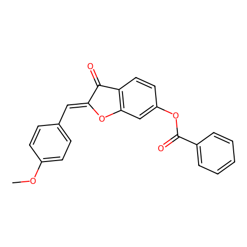 2-[(4-Methoxyphenyl)methylene]-3-oxobenzo[3,4-b]furan-6-yl benzoate structure