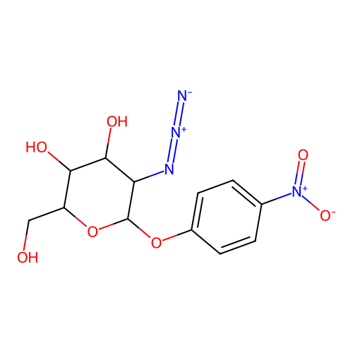 p-Nitrophenyl 2-Azido-2-deoxy-alpha-D-galactopyranoside structure