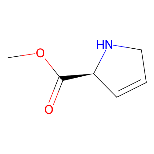 Methyl (2S)-2,5-dihydro-1H-pyrrole-2-carboxylate structure