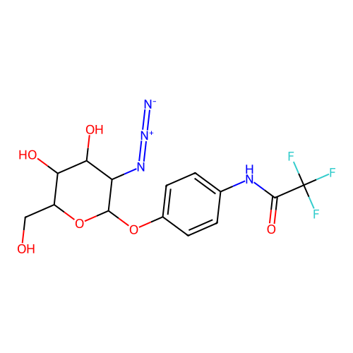 4-N-Trifluoroacetamidophenyl 2-Azido-2-deoxy-a-D-galactopyranoside structure