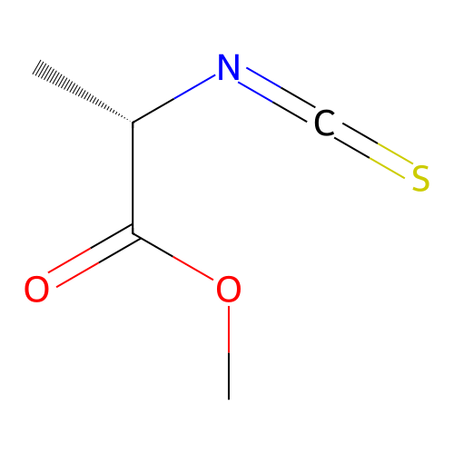 methyl (2S)-2-isothiocyanatopropanoate structure
