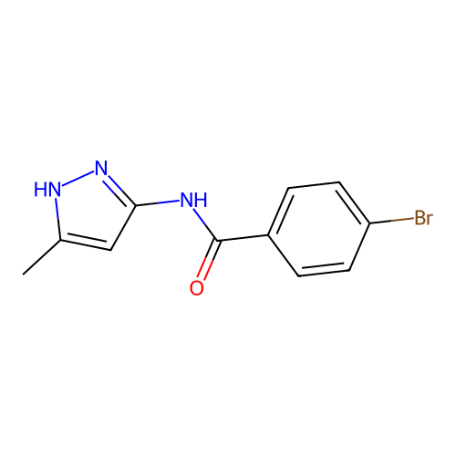 4-bromo-N-(5-methyl-1H-pyrazol-3-yl)benzamide structure