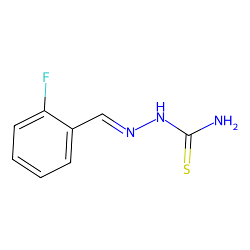 [(E)-(2-fluorophenyl)methyleneamino]thiourea structure