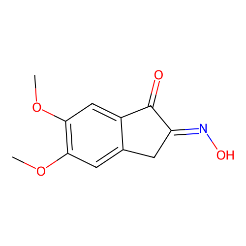 5,6-dimethoxy-2-nitroso-2,3-dihydro-1H-inden-1-one structure
