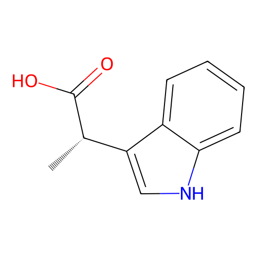 (2S)-2-(1H-indol-3-yl)propanoic acid structure
