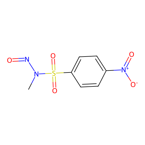 N-methyl-4-nitro-N-nitrosobenzenesulfonamide structure