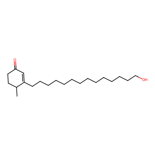 3-(14-Hydroxytetradecyl)-4-methyl-2-cyclohexen-1-one structure