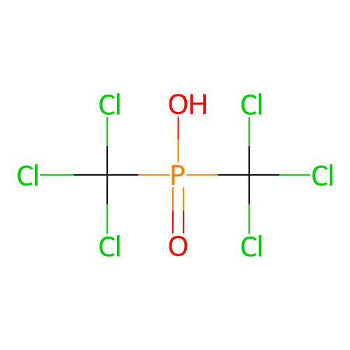 Bis(trichloromethyl)phosphinic acid structure