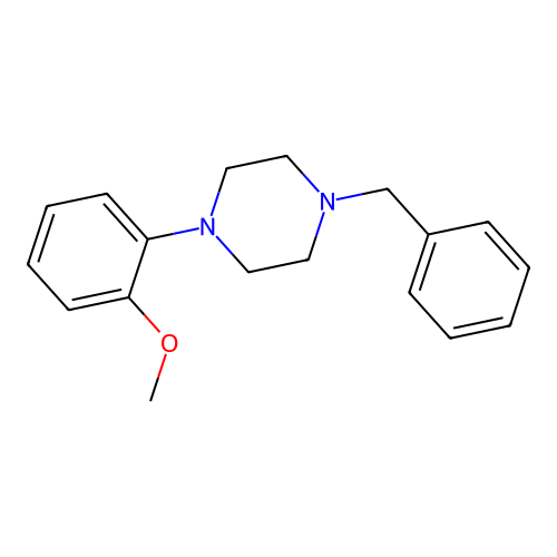 1-Benzyl-4-(2-methoxyphenyl)piperazine structure